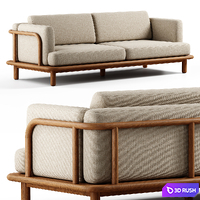 Kave Home - Turqueta, 3 Seater Sofa 3D Model Vray