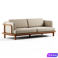 Kave Home - Turqueta, 3 Seater Sofa 3D Model Vray