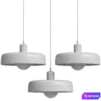 Bauhaus Stained Glass Pendant Light 3D Model Vray, Corona