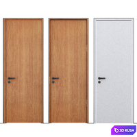 Concealed door with floating platband effect Mode 3D Model Vray, Corona