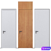 Concealed door with floating platband effect Mode 3D Model Vray, Corona