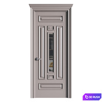 Modern entrance door 60 3D Model Corona