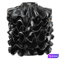 Ribbon Vase 3D Model Vray, Corona