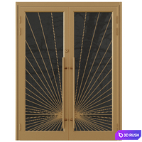 Entrance door set 137 3D Model Vray, Corona