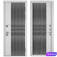 Entrance door staleks modern 27 3D Model Corona