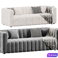 Royal Boucle Sofa Naduvi | Sofa 3D Model Corona