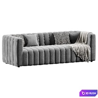 Royal Boucle Sofa Naduvi | Sofa 3D Model Corona