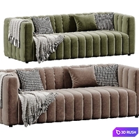 Royal Boucle Sofa Naduvi | Sofa 3D Model Corona