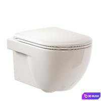 GSI Ceramica City Wall-Hung WC 3D Model Vray, Corona