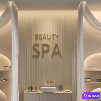 Pedicure in a beauty salon P01 3D Model Vray, Corona