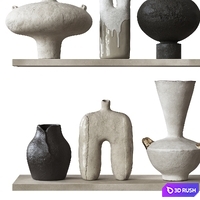 Vase Collection 02 3D Model Corona