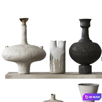Vase Collection 02 3D Model Corona