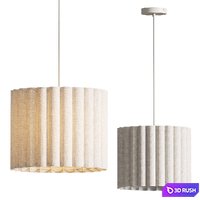 Hanglamp Lucina van linnen 3D Model Vray, Corona