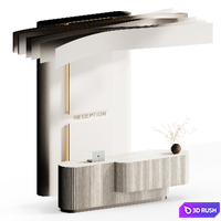 Reception desk 018 3D Model Corona