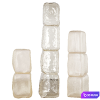 Glass Columns Sculpture Set by Destroyersbuilders 3D Model Corona