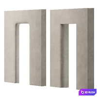 Rounded Doorways 3D Model Corona