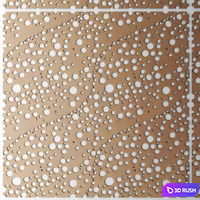 Panel, 3D, wall decor, perforation, panels 3D Model Vray
