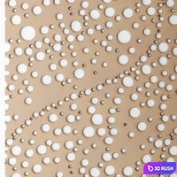 Panel, 3D, wall decor, perforation, panels 3D Model Vray