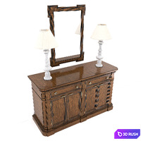 HAMPTON BUFFET 3D Model Corona