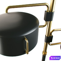 Simon Floor Lamp 3D Model Corona