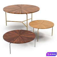 BassamFellows CIRCULAR TABLE SERIES 3D Model Vray
