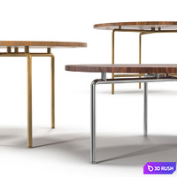 BassamFellows CIRCULAR TABLE SERIES 3D Model Vray