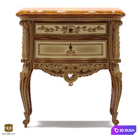 Silik Vesta night table 3D Model Corona