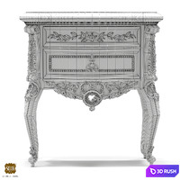 Silik Vesta night table 3D Model Corona