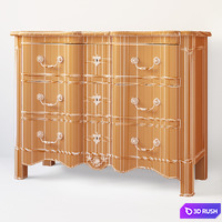 Chest of drawers AM Classic Luis XIV AC3048Z 3D Model Vray