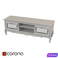 TV stand 3D Model Corona