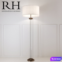 Flatiron Floor Lamp by Restoration Hardware 3D Model Vray