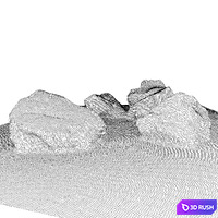 Stones for the city park 3D Model Vray