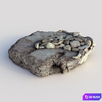 Building plate chip 3D Model Vray