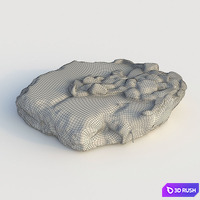 Building plate chip 3D Model Vray