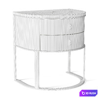 Bedside table Moderne Nightstand Caracole 3D Model Vray, Corona