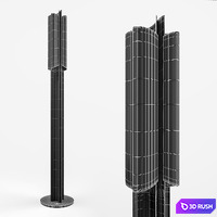 Floor lamp cyrus 3D Model Vray, Corona