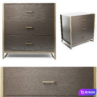Charlotte James - Chatton 3 Drawer Chest 3D Model Vray, Corona