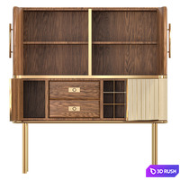 Hepburn cabinet with insides. 3D Model Corona