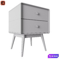 Bedside table Jimi La redoute 1 3D Model Corona
