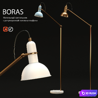 Floor lamp lampatron BORAS 3D Model Vray, Corona