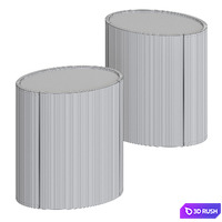 Woltu Oval - night stand 3D Model Vray, Corona