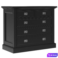 Dantone Home Chest of drawers Oxford with 5 drawers 3D Model Vray
