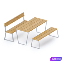 Outdoor furniture set Adanat "Lidia" 3D Model Corona