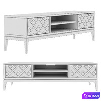 Dantone Home 2-drawer Austin TV Stand 3D Model Vray, Corona