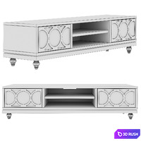 Dantone Home 2-drawer Austin TV Stand 3D Model Vray, Corona