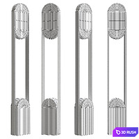 PILL - FLOOR LAMP 3D Model Vray