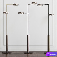 TWO CYLINDERS - FLOOR LAMP 3D Model Vray