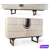 Chest and cabinet for Lexus TV. Dresser, TV stand by Medusa Home 3D Model Vray, Corona