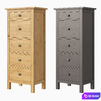IKEA HEMNES 5-drawer chest 3D Model Vray, Corona