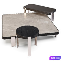 Minotti: Mattia - Coffee Tables Set 02 3D Model Corona